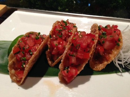 Nobu Sashimi Tuna Tacos at Nobu