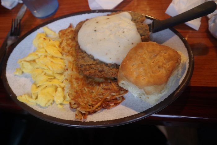 Country Fried Steak w/ Gravy at Daisy Dukes